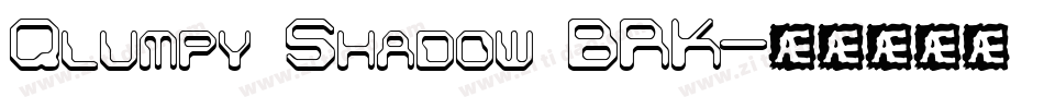 Qlumpy Shadow BRK字体转换